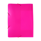 Папка на резинке А4, 500 мкм, Calligrata "Neon", корешок 30 мм, неоновая, розовая - Фото 8