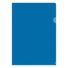 Папка-уголок А4, 150 мкм, Calligrata, прозрачная, синяя (комплект 20 шт) - фото 21515334