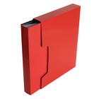 Папка с 100 вкладышами А4, 700 мкм, Calligrata DeLuxe, 40 мм, в коробке, красная - фото 9620739