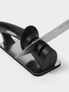 Точилка для ножей Law, 3 степени заточки, 20×8×9 см, чёрная - Фото 5