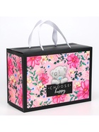 Пакет подарочный-коробка, 28×20×13 см Choose happy, упаковка, Me To You - Фото 2