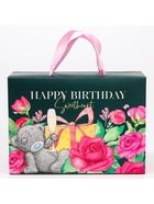 Пакет-коробка Happy Birthday, 28 × 20 × 13 см - Фото 4
