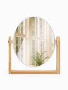 Зеркало настольное BAMBOO, с увеличением х2, двустороннее, 18×20.8 см, (14.2×17.6 см), бамбуковое - Фото 2