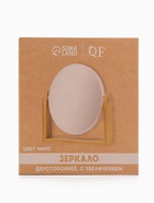 Зеркало настольное BAMBOO, с увеличением х2, двустороннее, 18×20.8 см, (14.2×17.6 см), бамбуковое - Фото 3