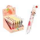 Ручка шариковая многоцветная «Зайчик» 10 цветов, 0.5 мм, МИКС (штрихкод на штуке) - Фото 1