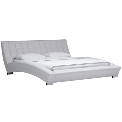 Кровать двуспальная «Оливия», с ортопедическим основанием, 1800×2000 мм, цвет марика/белый