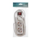 Удлинитель Luazon Lighting, 3 розетки, 1.8 м, 10 А, 2200 Вт, 3×0.75 мм2, с заземлением, с выключателем, белый - Фото 8