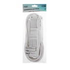 Удлинитель Luazon Lighting, 4 розетки, 5 м, 16 А, 3500 Вт, 3×1.5 мм2, с заземлением, с выключателем, - Фото 9