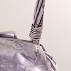 Набор корзин плетеных, 2 шт, 32x22x15x44 см, сиреневый - фото 24533174