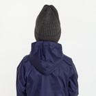 Шапка детская, размер 48-52, тёмно-серая - фото 46793352