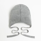 Шапка детская, цвет серый, размер 50-54 - фото 21515781