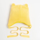 Шапка детская с ушками, размер 46-50, жёлтая - фото 46427266