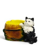 Декоративное кашпо для цветов «Котёнок с бочкой», 500 мл, 23×14×15 см, гипс - Фото 10