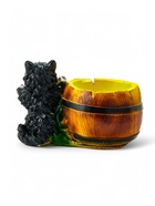 Декоративное кашпо для цветов «Котёнок с бочкой», 500 мл, 23×14×15 см, гипс - Фото 3