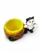 Декоративное кашпо для цветов «Котёнок с бочкой», 500 мл, 23×14×15 см, гипс - Фото 5