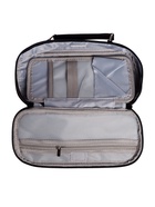 Пенал школьный Calligrata, на молнии, 3 отделения, текстиль, однотонный, с ручкой, чёрный - фото 57956512