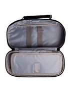 Пенал школьный Calligrata, на молнии, 3 отделения, текстиль, однотонный, с ручкой, чёрный - фото 57956513