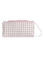 Пенал школьный Calligrata «Шотландка», мягкий, 2 отделения, 95×210×90 мм, объёмный с откидной планкой, с ручкой, бело-чёрный - Фото 2