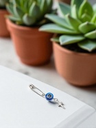 Булавка-оберег «Защита на дороге», крестик, 2.2 см, бело-синяя в серебре - Фото 8