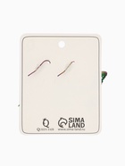 Серьги металл "Бабочки" кружевные, цвет бензиновый - фото 809487789