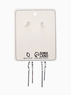 Серьги висячие со стразами «Бабочки» нити, цвет белый в серебре, 9 см 7461966