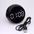 Часы - будильник электронные настольные: колонка, bluetooth, tf-карта, 8 х 8.5 см, USB - Фото 4