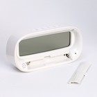 Часы - будильник электронные настольные c термометром, гигрометром, 7×14.5 см, 2хААА - Фото 3