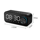 Часы - будильник электронные настольные: колонка, bluetooth, tf-карта, 14.2×6 см, USB, чёрные - Фото 2
