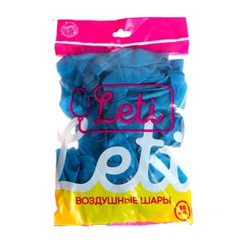 Воздушные шары латексные 12", кристалл, 50 шт., синие