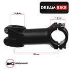 Вынос руля Dream Bike TF-10, 1-1/8"х31.8 мм, длина 100 мм, алюминий, цвет чёрный - фото 301933464