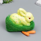 Декор "Кролик - конфетти, в травке с морковками" набор 4 шт МИКС 13 см - Фото 4