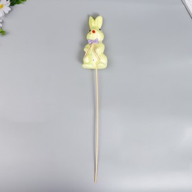 Декор на палочке 'Кролик - конфетти, с бантиком' МИКС 15 см