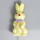 Декор на палочке "Кролик - конфетти, с бантиком" МИКС 15 см - Фото 4