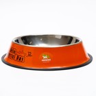 Миска железная с нескользящим основанием 26 х 6 см, 2,2 л, микс цветов - фото 25618190