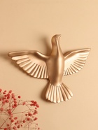 Набор настенный декор, панно TAKE IT EASY «Птички», 6 шт., золото, 14×23.5×6 см - Фото 4