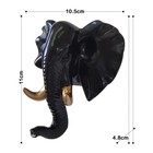 Декор настенный-вешалка "Слон" 11 x 10.5 см, черный - Фото 6
