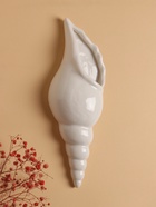 Декор настенный-ваза, панно TAKE IT EASY «Ракушка», 28×10.3 см, белый - Фото 3