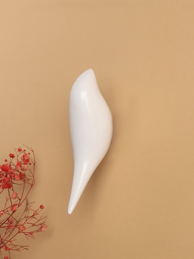 Декор настенный с вешалкой TAKE IT EASY «Птичка», панно, 13×4 см, белый