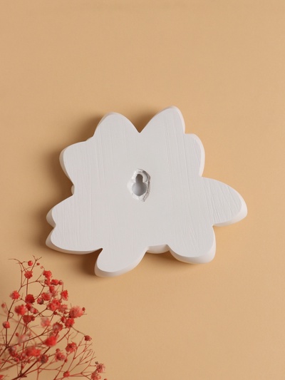 Декор настенный, панно TAKE IT EASY «Лотос», 14×15 см, белый