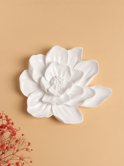 Декор настенный, панно TAKE IT EASY «Анемон», 16.5×19.5 см, белый