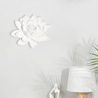 Декорация настенная панно, "Лотос" 15.5 x 18.5 см, белый - Фото 2