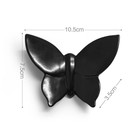 Декор настенный "Бабочки" 7,5 x 10,5 см, черный, (набор 5 шт) - Фото 5