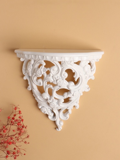 Декор настенный с полкой TAKE IT EASY «Принцесса», панно, 20.5×19 см, белая