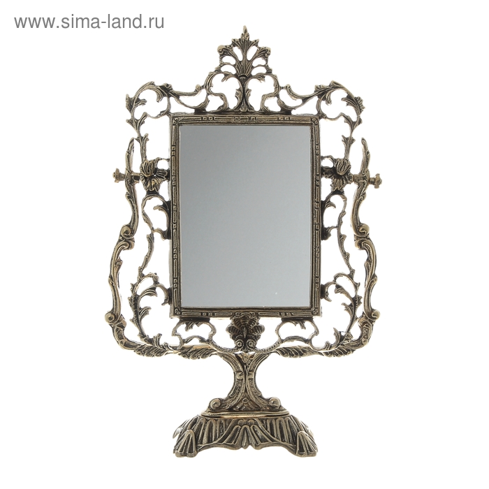 Зеркало настольное на подставке "Дамасский узор" УЦЕНКА  31 × 51 см - Фото 1