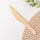 Нож одноразовый, 16 см, дерево, фасовка 50 шт. - Фото 2