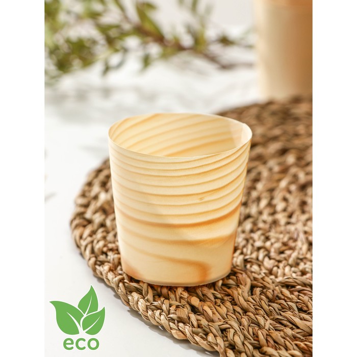 Стакан деревянный, d=4,5 см, фасовка 50 шт