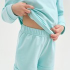 Костюм детский (толстовка, шорты) KAFTAN "Basic line", рост 110-116, цвет бирюзовый - Фото 4