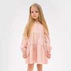 Платье детское KAFTAN "Сердечки", р. 30 (98-104), розовый - Фото 1