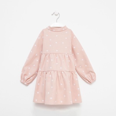 Платье для девочки KAFTAN «Сердечки», розовое, рост 98-104 см