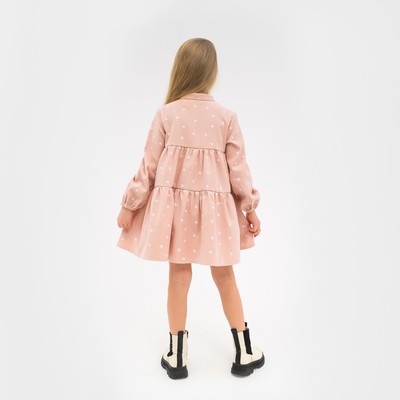 Платье для девочки KAFTAN «Сердечки», розовое, рост 98-104 см